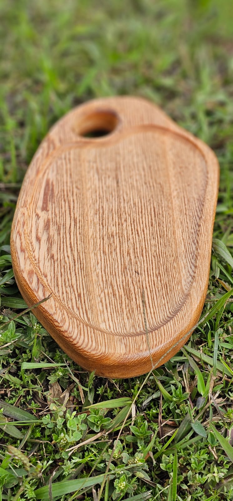 Tabla tipo paleta para picada en madera