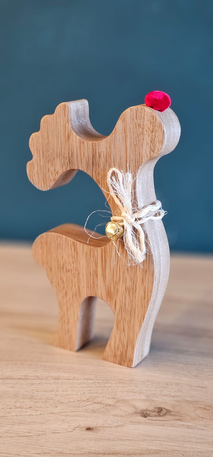 Reno navideno decorativo en madera