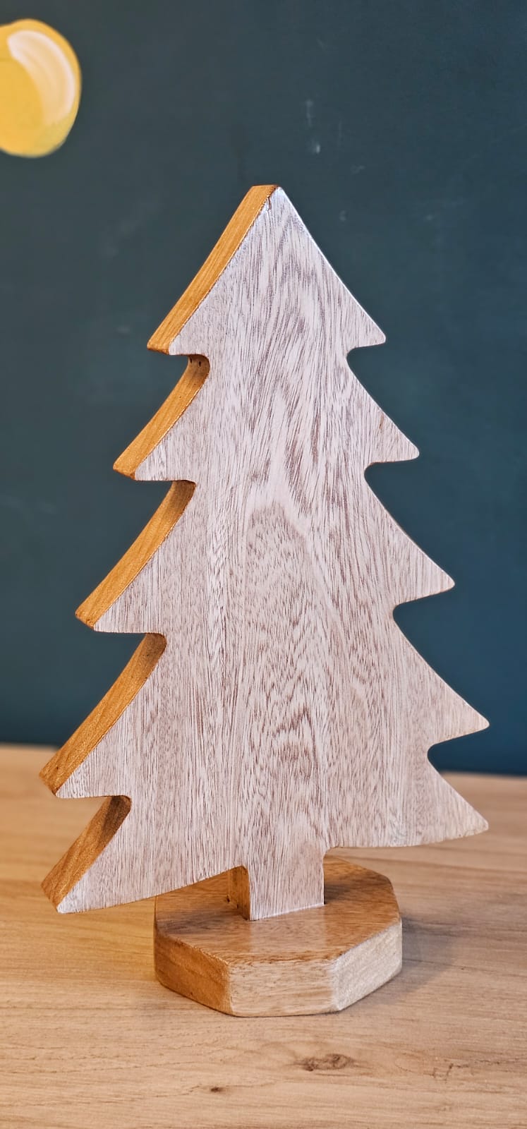 Arbol navideno decorativo en madera